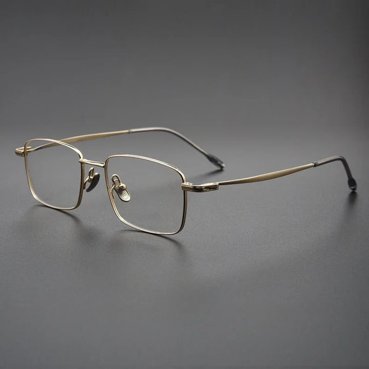 Yimaruili Women's Full Rim Square Titanium Eyeglasses 78947