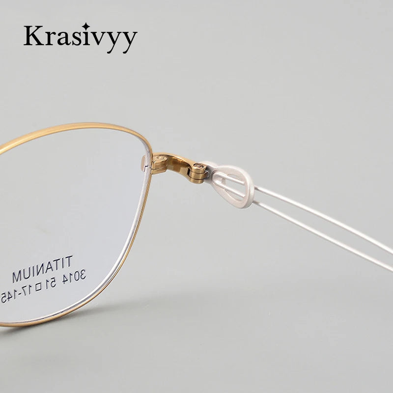 Krasivyy Women's Full Rim Oval Round Square Eyeglasses 443014 Full Rim Krasivyy   