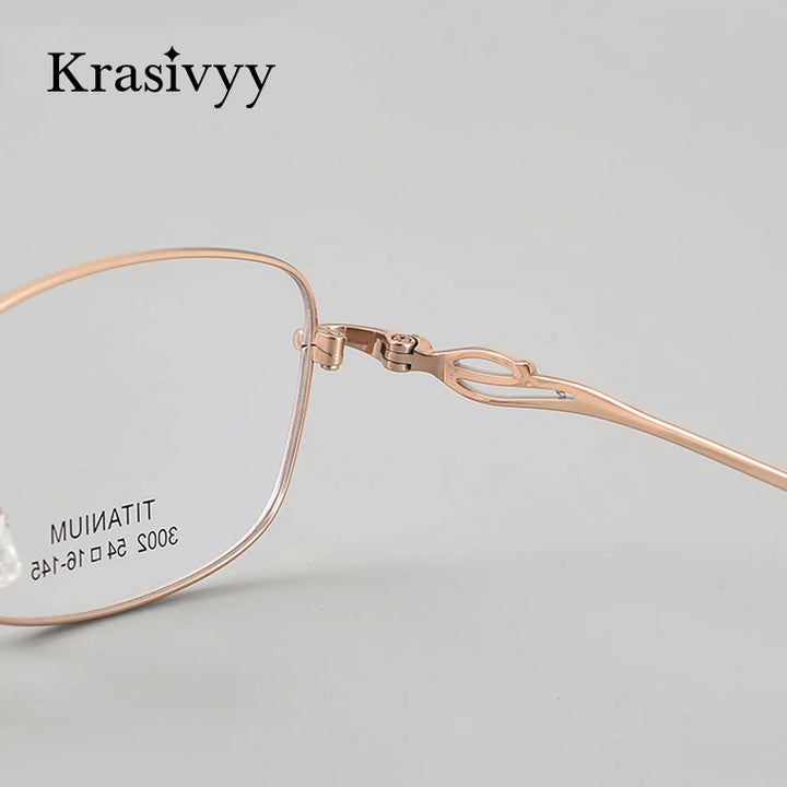 Krasivyy Woman's Full Rim Square Titanium Eyeglasses 443002 Full Rim Krasivyy   