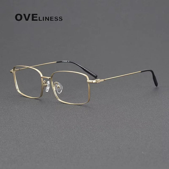 Oveliness Unisex Full Rim Square Titanium Eyeglasses 81023