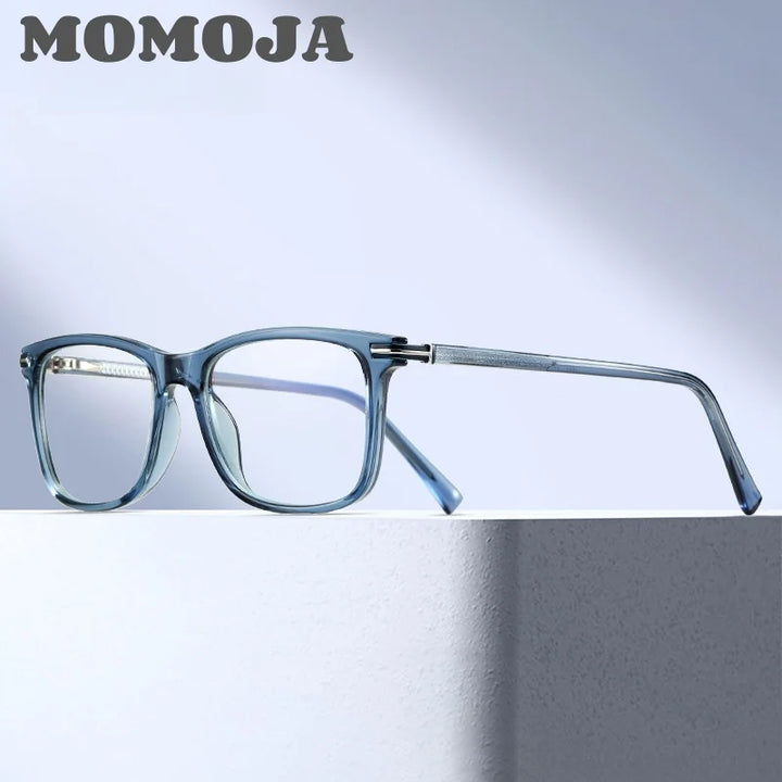 Momoja Women's Full Rim Square Tr 90 Alloy Eyeglasses 93551