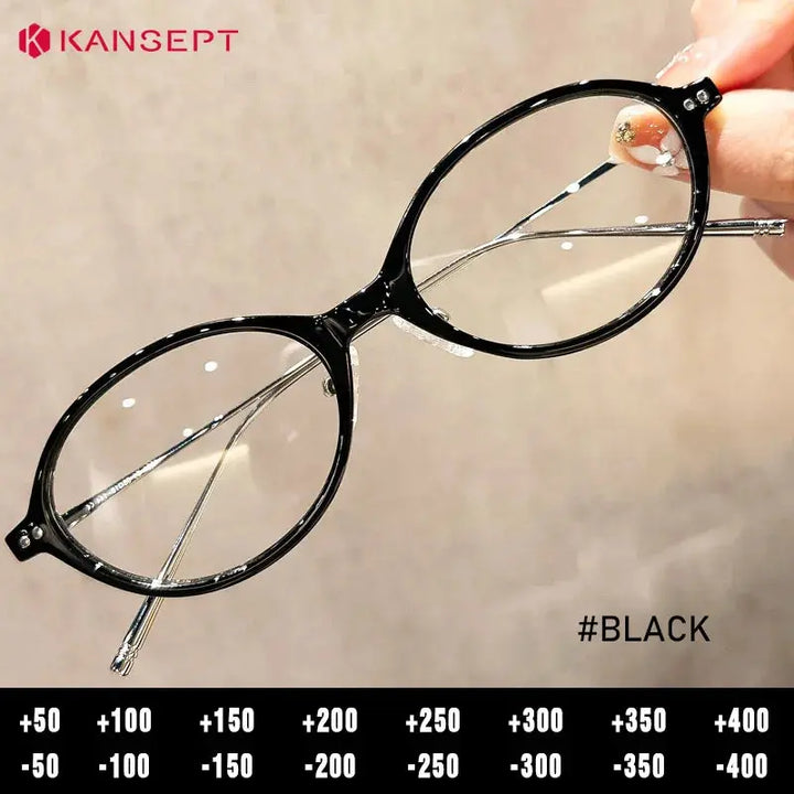 Kansept Unisex Full Rim Oval Tr 90 Metal Frames 180100 FuzWeb