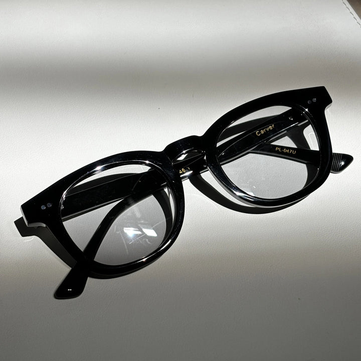 Black Mask Unisex Full Rim Square Acetate Eyeglasses 396144