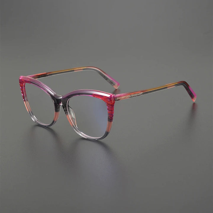 Nobler Unisex Full Rim Square Cat Eye Acetate Eyeglasses T094 Full Rim Nobler C1  