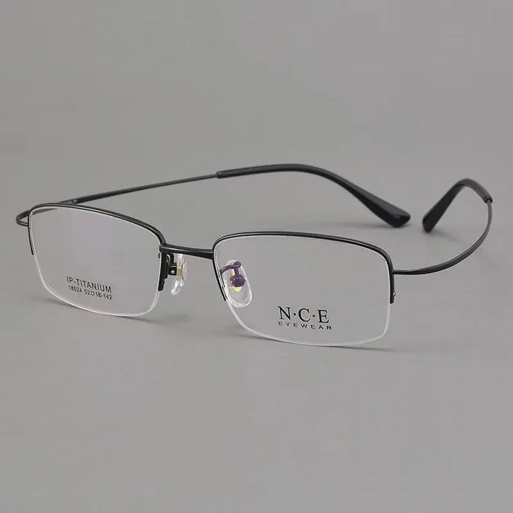 Hdcrafter Unisex Full Rim Rectangle Titanium Frames 180240 Hdcrafter Eyeglasses