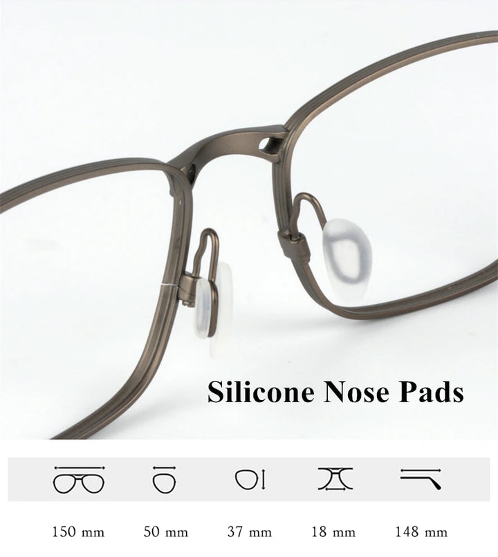 Black Mask Unisex Full Rim Square Titanium Eyeglasses Rl5890 Full Rim Black Mask   