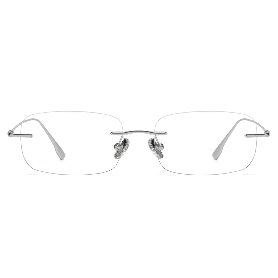 Bclear Women Rimless Square Titanium Eyeglasses SM-1135-63