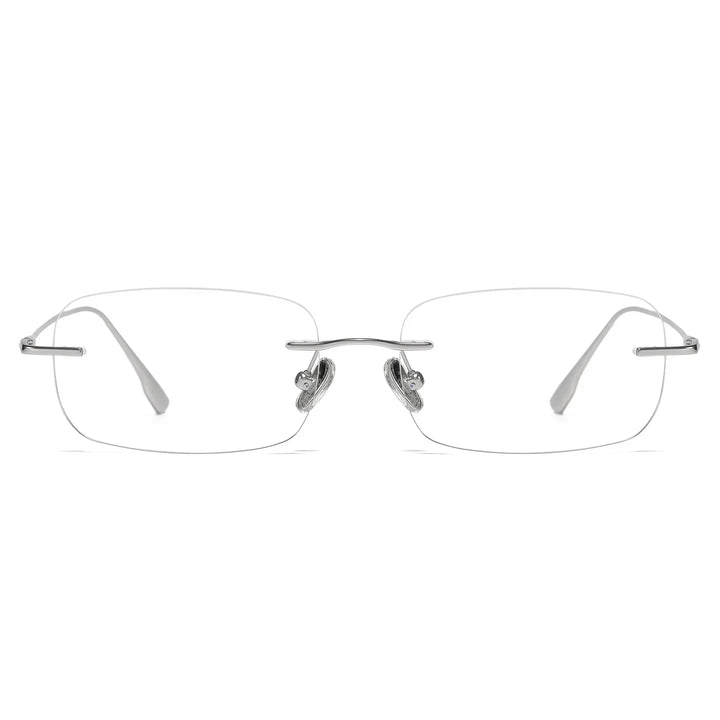 Bclear Women Rimless Square Titanium Eyeglasses SM-1135-63