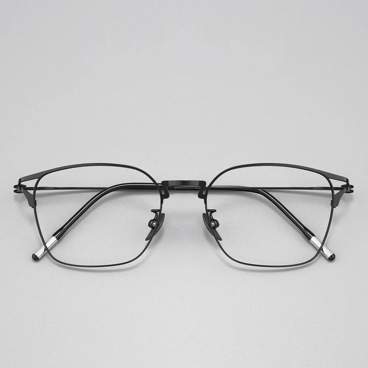 Gmei Optical T1377X men's square titanium alloy prescription eyeglasses