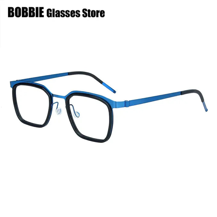 Bobbie Full Rim 976500 Unisex Titanium Square Frames FuzWeb