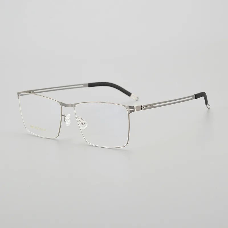 Hewei Unisex Full Rim Square Titanium Eyeglasses 6601 Full Rim Hewei C2  