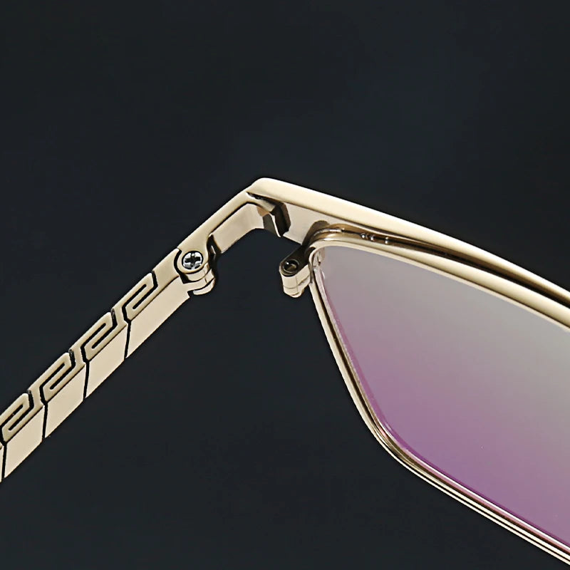 Muzz 2909 men's square titanium prescription eyeglasses — view 9