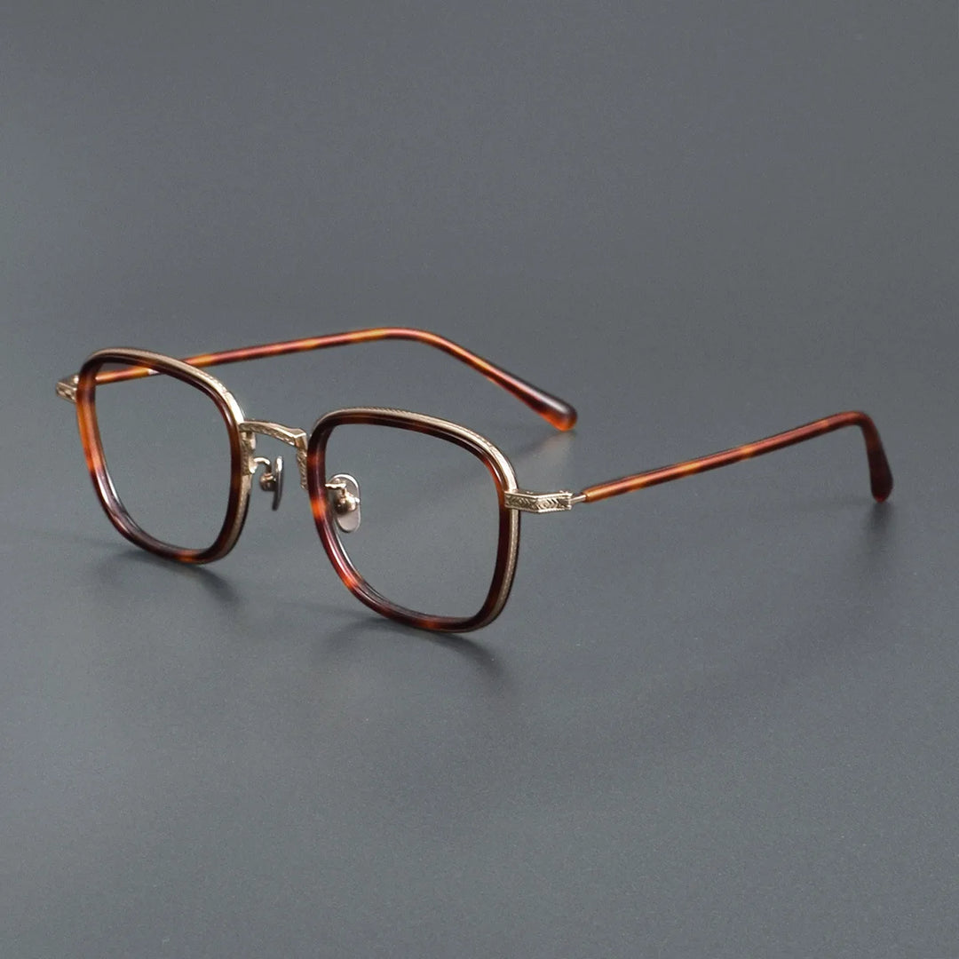 Blackmask Unisex Full Rim Square Titanium Eyeglasses BM-N043