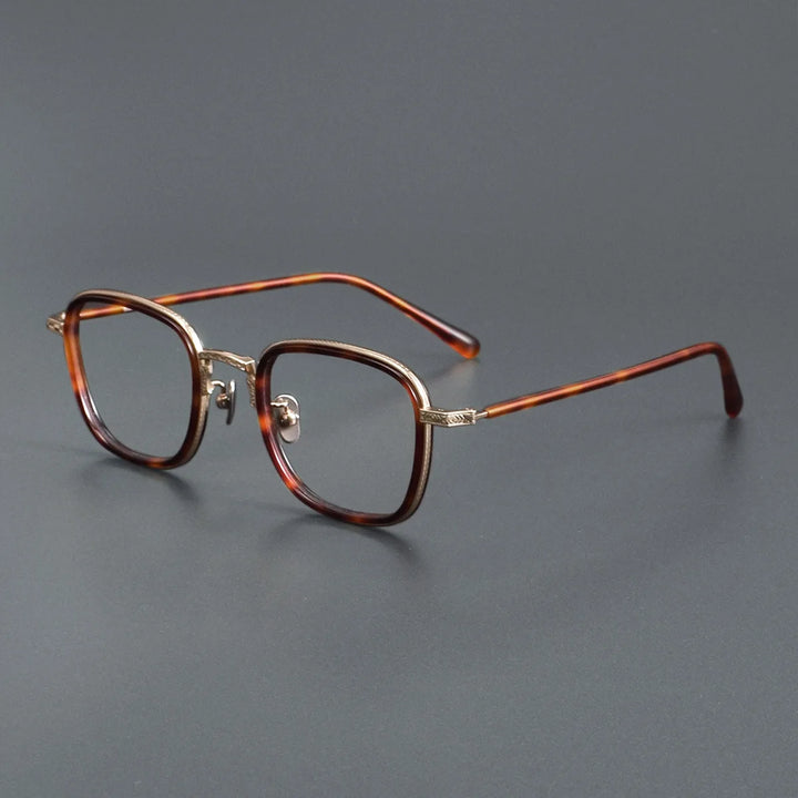 Blackmask Unisex Full Rim Square Titanium Eyeglasses BM-N043