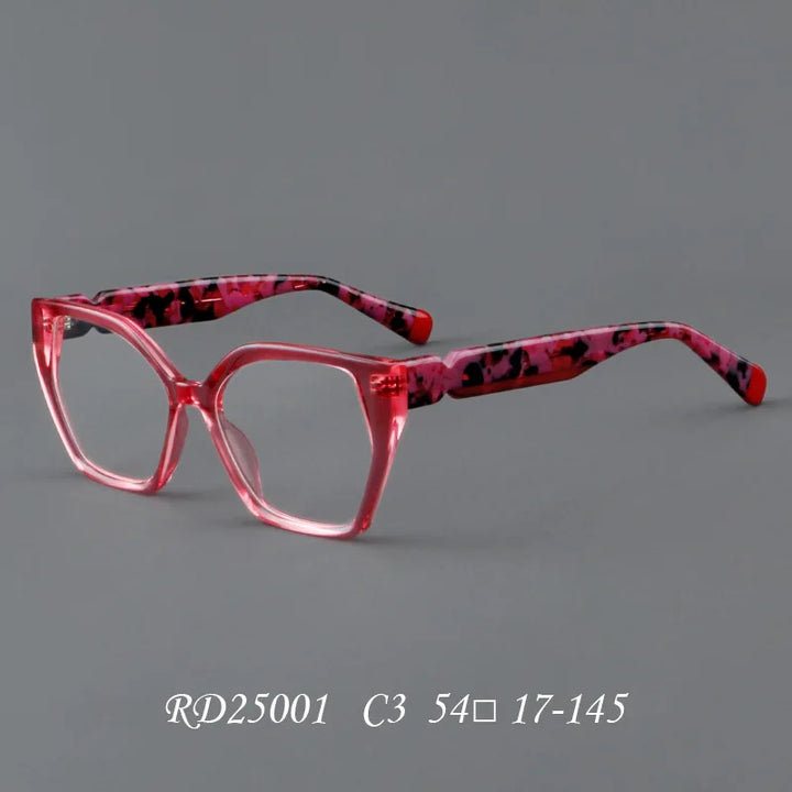 Nobler Unisex Full Rim Square Cat Eye Acetate Eyeglasses 2500 Full Rim Nobler C3  