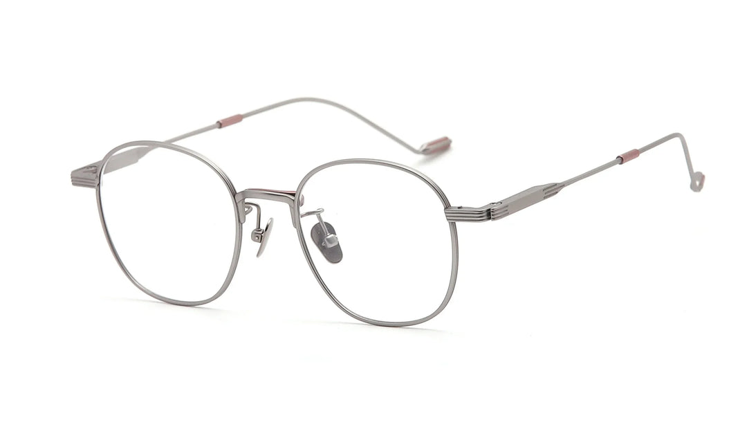 Aror Unisex Full Rim Round Or Square Titanium Eyeglasses 492122 Full Rim Aror