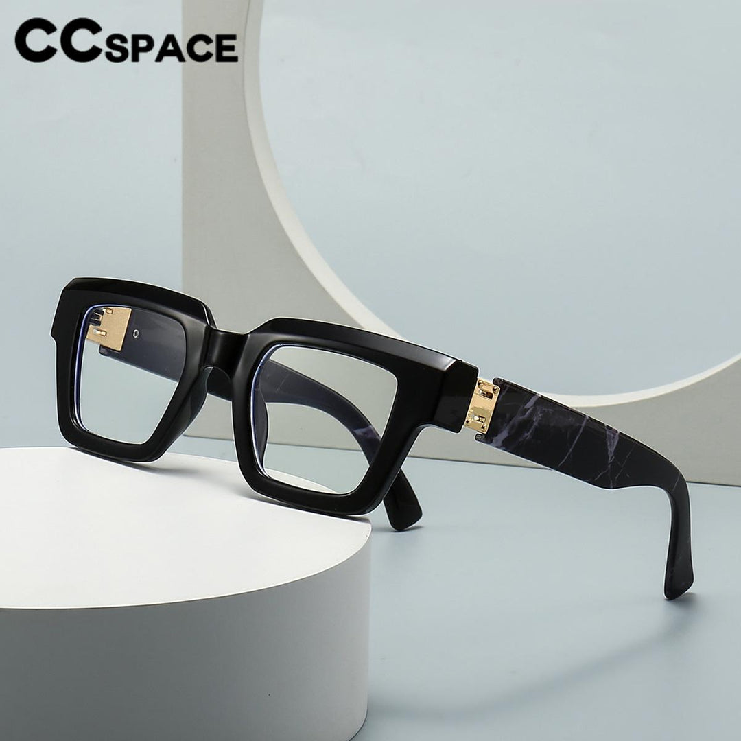 CCSpace Women's Full Rim Square Plastic Resin Eyeglasses 56754 Full Rim CCspace   
