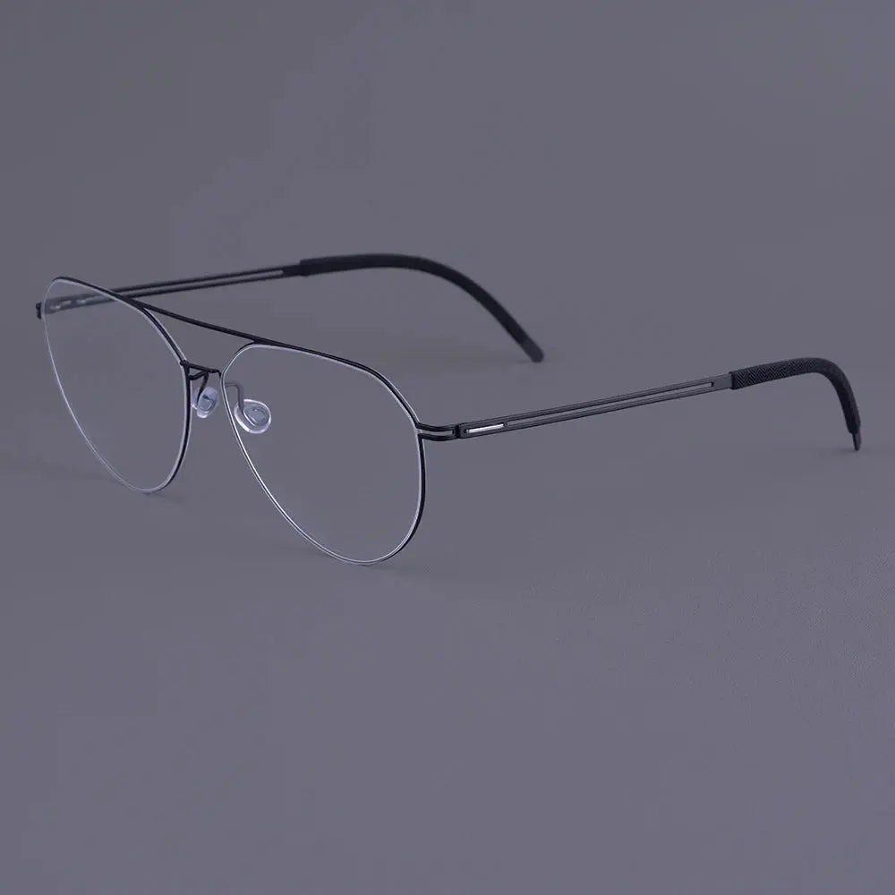 Bobbie 470200 Women’s Titanium Full Rim Oval Double Bridge Frames FuzWeb