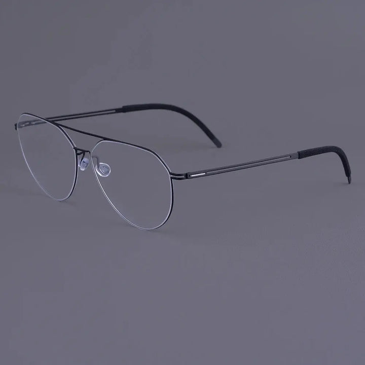 Bobbie 470200 Women’s Titanium Full Rim Oval Double Bridge Frames FuzWeb