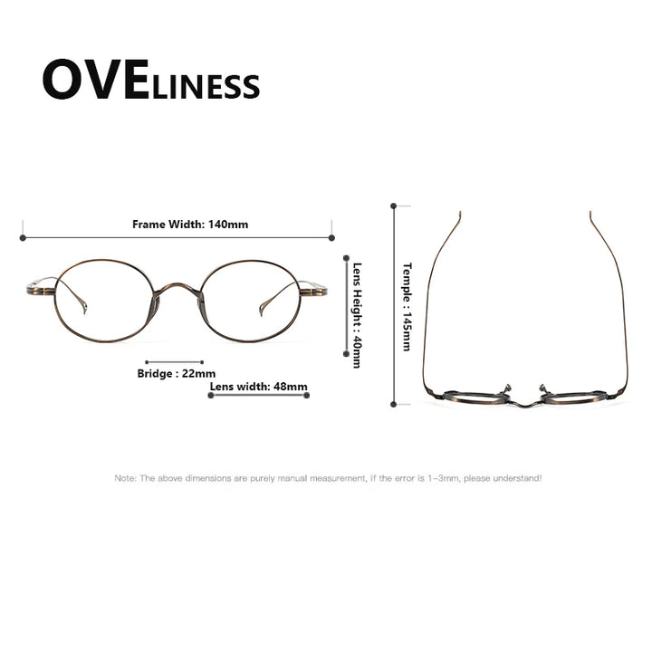 Oveliness Men's Full Rim Square Titanium Eyeglasses 29918