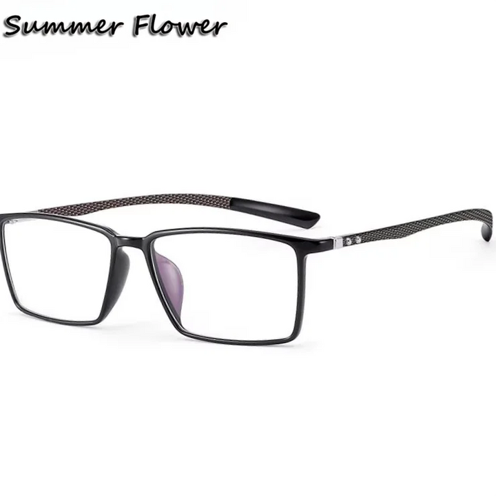 Summer Flower Women's Full Rim Square Tr 90 Titanium Eyeglasses 61135