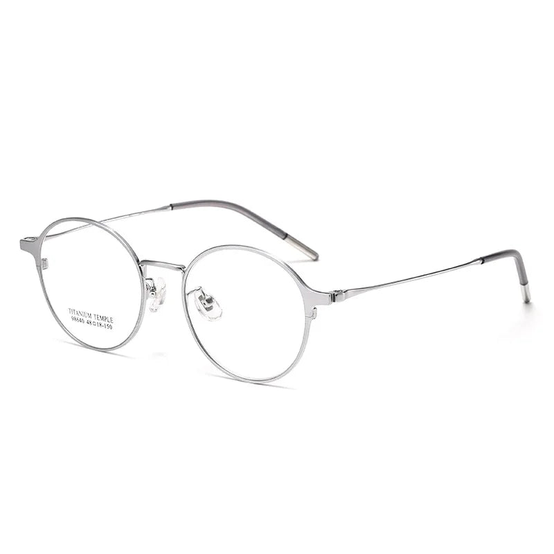 Momoja Women's Full Rim Oval Round Titanium Eyeglasses 98640