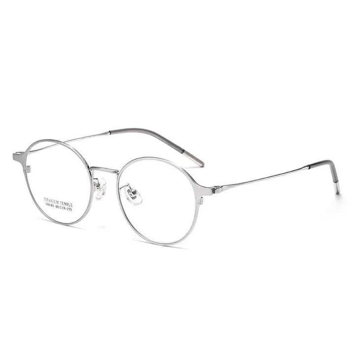 Momoja Women's Full Rim Oval Round Titanium Eyeglasses 98640