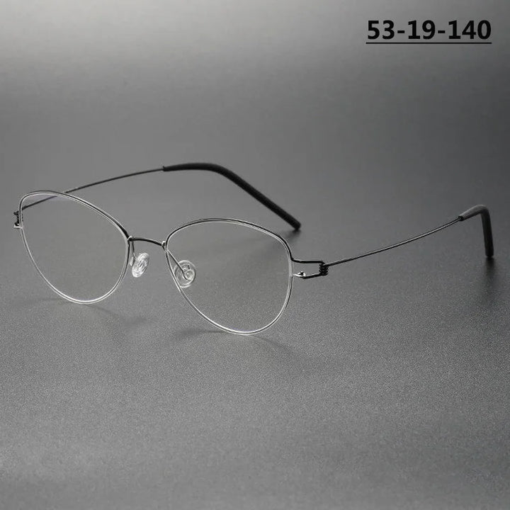 Bobbie Women Full Rim Cat Eye Titanium Eyeglasses Fuz 15