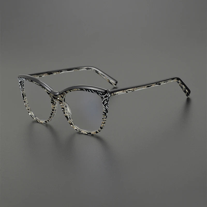 Nobler Unisex Full Rim Square Cat Eye Acetate Eyeglasses T094 Full Rim Nobler C4  