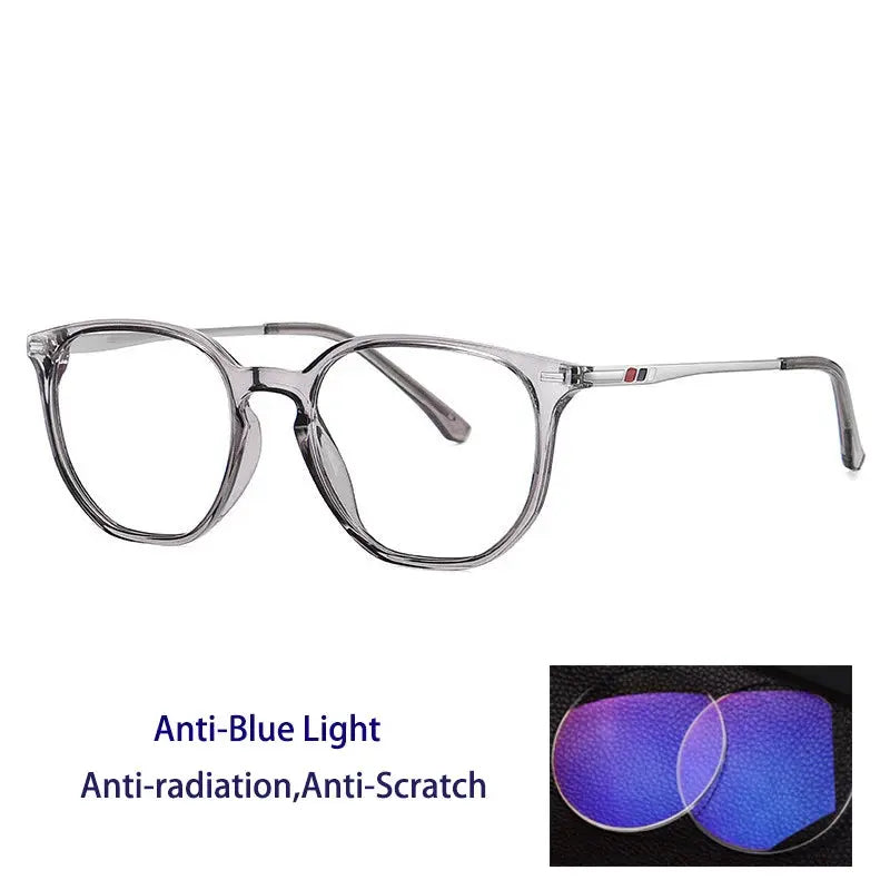 Kocolior 691001 Unisex Full Rim Square Tr 90 Titanium Frames FuzWeb