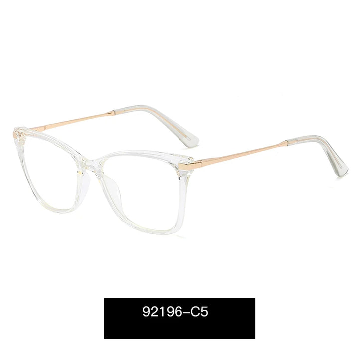 Handoer Women's Full Rim Square Cat Eye Tr 90 Alloy Eyeglasses 92196