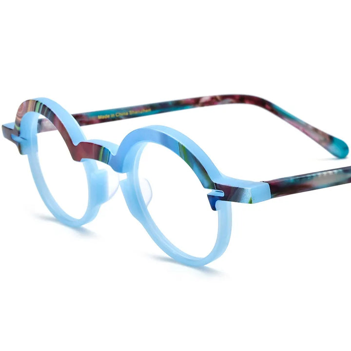 Nobler Women's Full Rim Round Oval Acetate Eyeglasses 319398