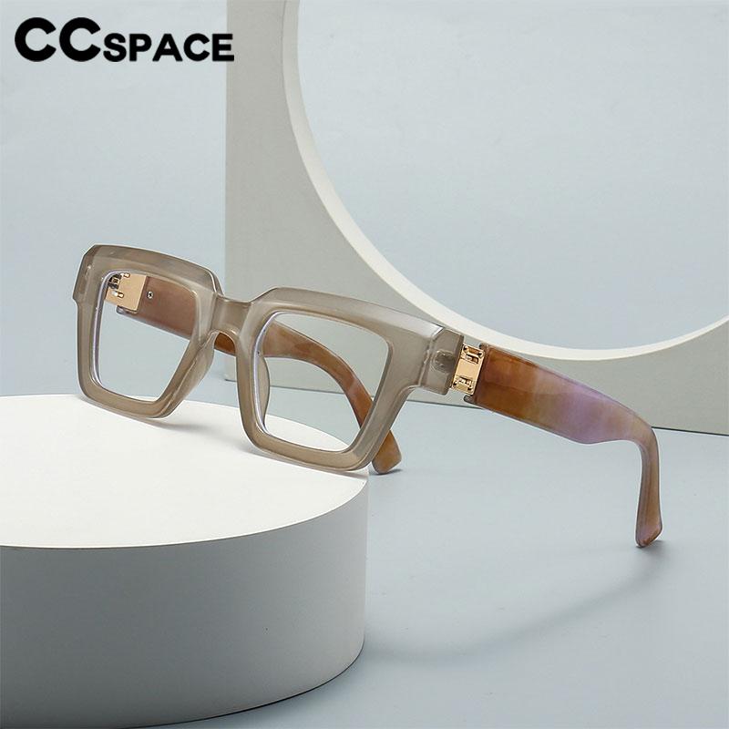CCSpace Women's Full Rim Square Plastic Resin Eyeglasses 56754 Full Rim CCspace   