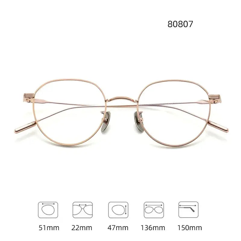 Bobbie Full Rim 808070 Women’s Titanium Polygon Frames — view 2 | Bobbie at FuzWeb