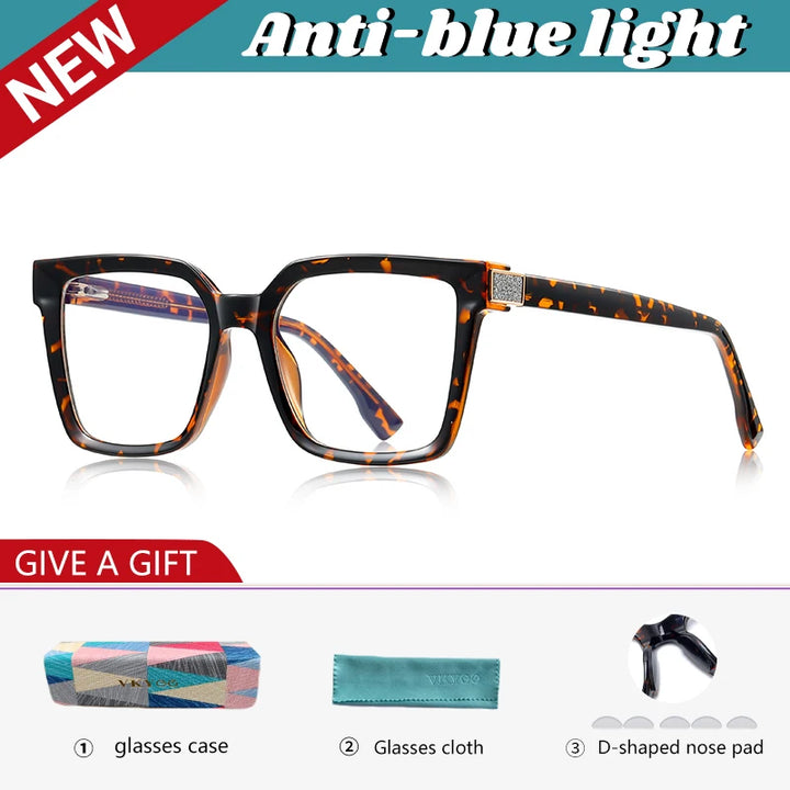 Vicky Women's Full Rim Square Tr 90 Alloy Reading Glasses 632281