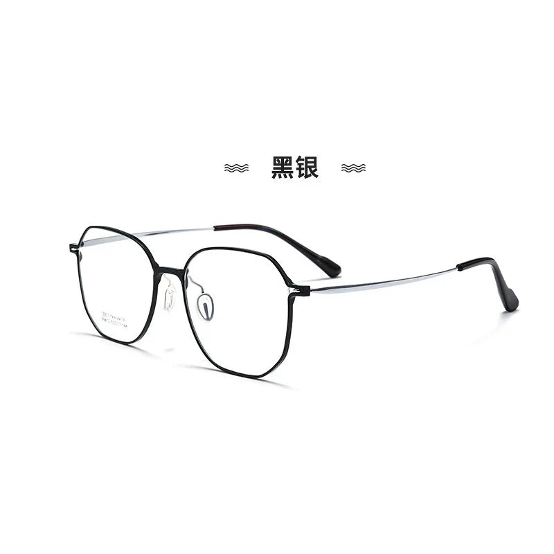 CCspace Women's Full Rim Oval Square Al-Mg Titanium Eyeglasses 315006