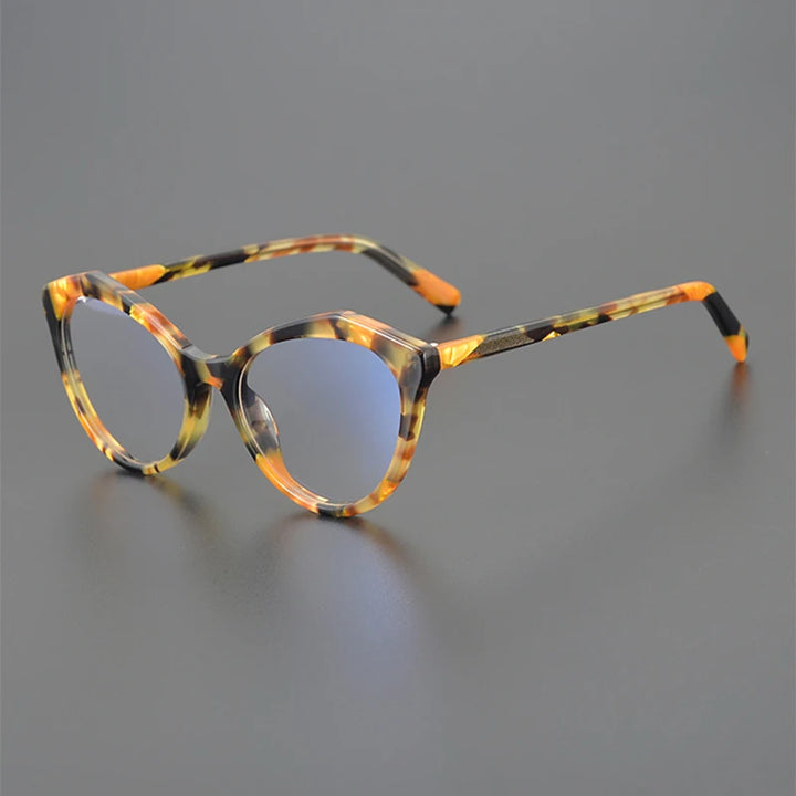 Nobler Unisex Full Rim Round Cat Eye Acetate Eyeglasses 19297 Full Rim Nobler C3  