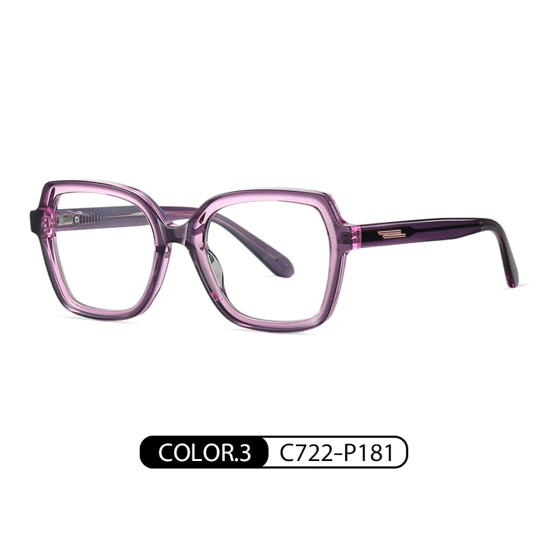 Gmei Women Full Rim Square Acetate Eyeglasses 8817 Full Rim Gmei Optical C722-P181  