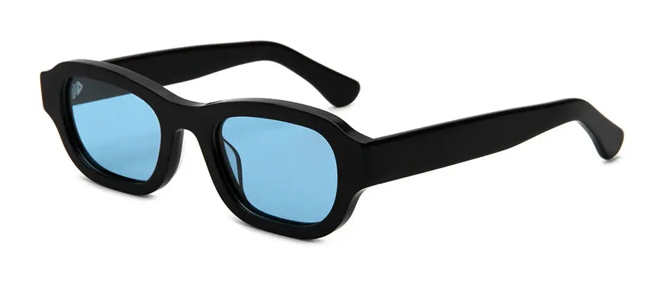 Esnbie 230441 Unisex Full Rim Square Thick Acetate Sunglasses FuzWeb