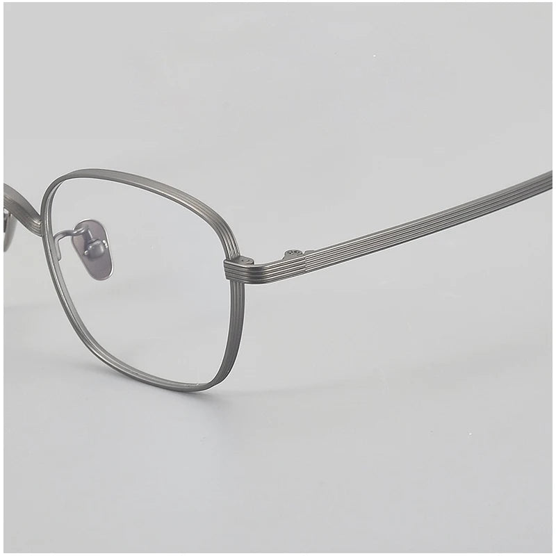 Muzz 117 men's small square IP titanium prescription eyeglasses — view 9