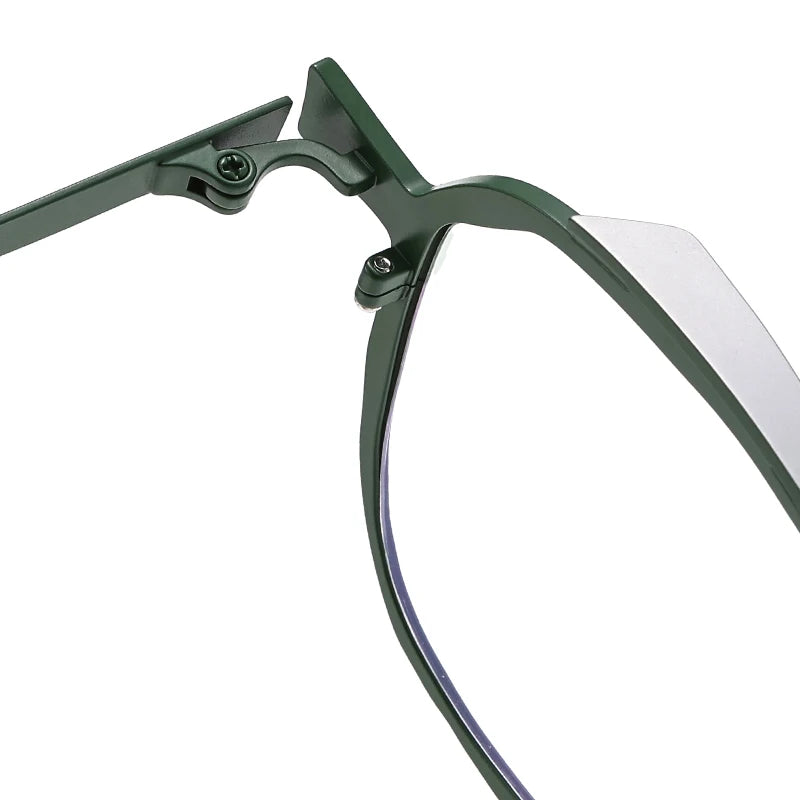 Muzz 0091 men's square IP titanium prescription eyeglasses — view 9