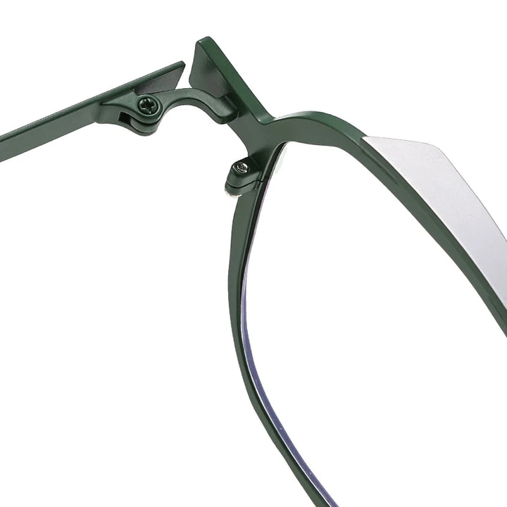 Muzz 0091 men's square IP titanium prescription eyeglasses — view 9