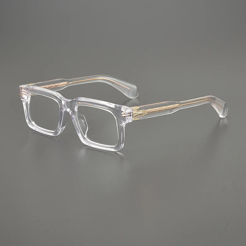 Nobler Unisex Full Rim Brow Line Square Thick Acetate Eyeglasses 88302 Full Rim Nobler C5