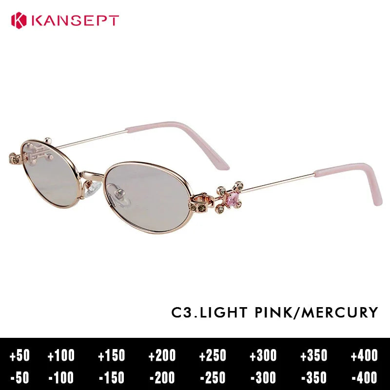 Kansept Women's Full Rim Oval Alloy Reading Glasses 717619