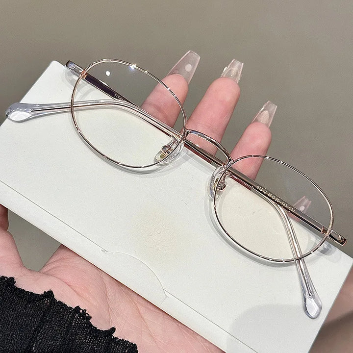 Zirosat Women's Full Rim Oval Round Alloy Eyeglasses 91312