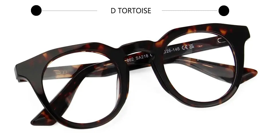 Esnbie 602218 Unisex Full Rim Square Round Acetate Frames FuzWeb