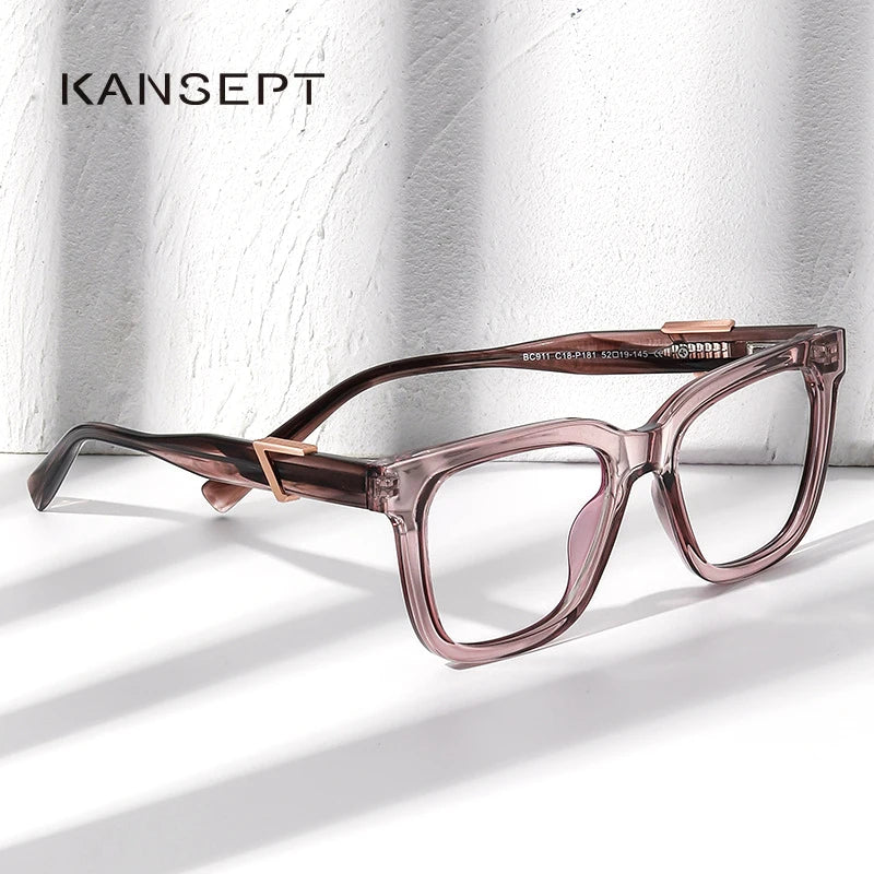 Kansept Women's Full Rim Square Tr 90 Acetate Reading Glasses K911 Reading Glasses Kansept   