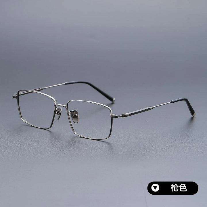 Bclear Unisex Full Rim Square Titanium Eyeglasses SM-H2387