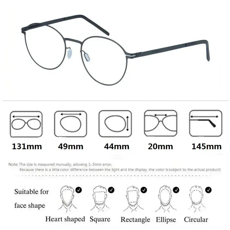 Bobbie 494420 Women’s 131mm  Full Rim Round Stainless Steel Frames — view 2 | Bobbie at FuzWeb