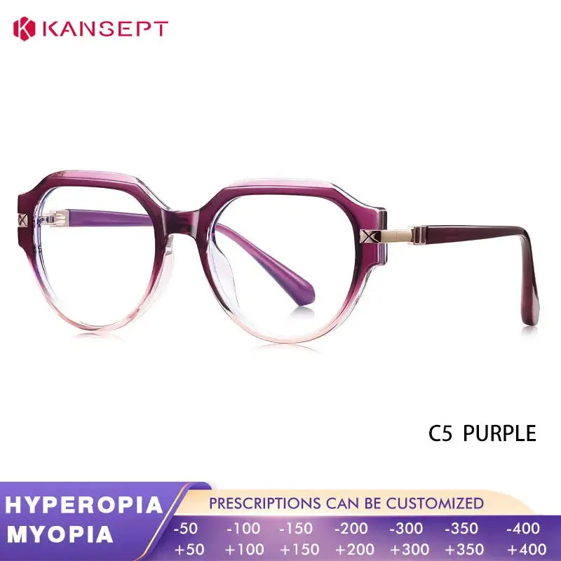 Kansept Unisex Full Rim Oval Tr 90 Frames 052520 FuzWeb